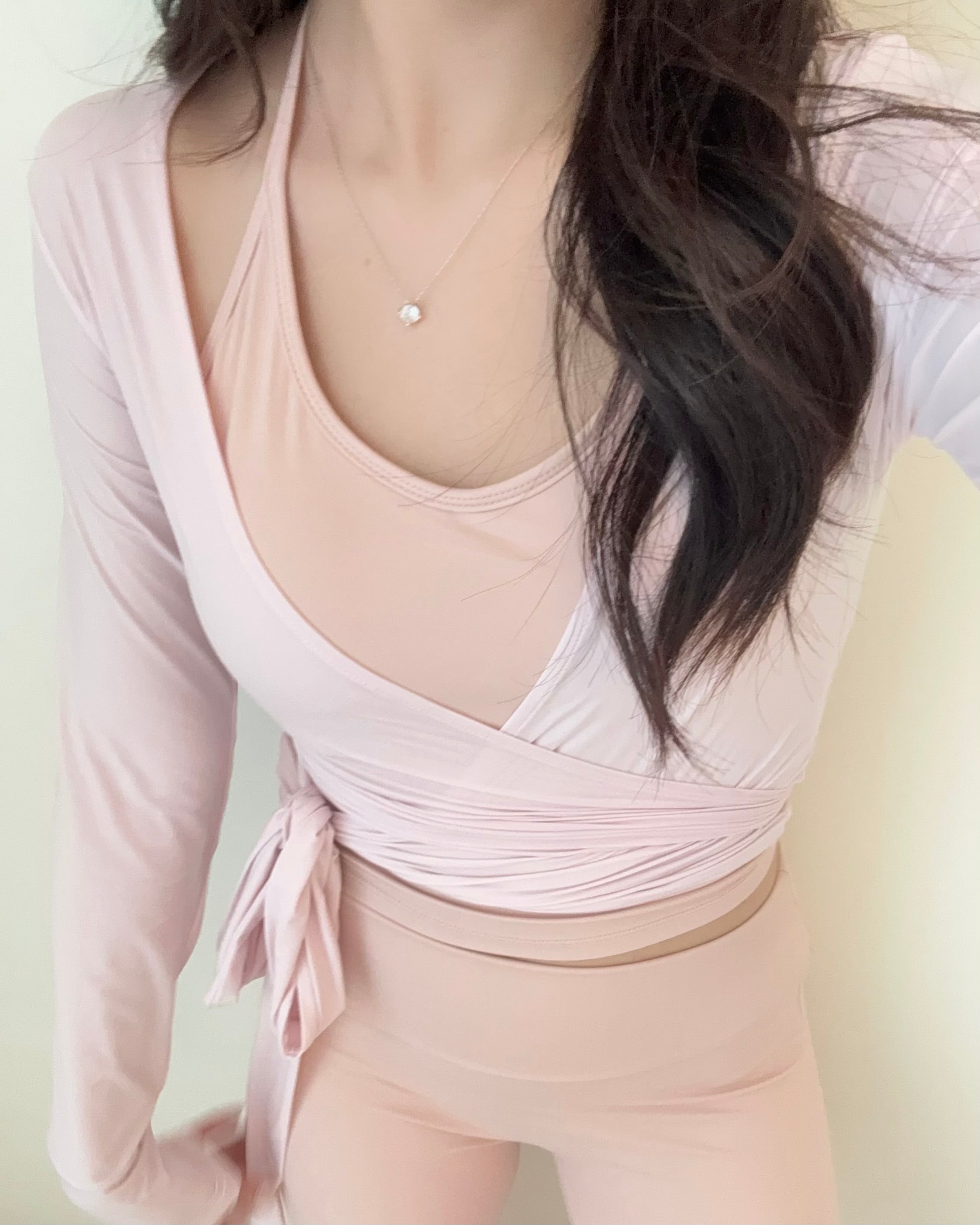 Rachel Wrap Top Outerwear Activewear